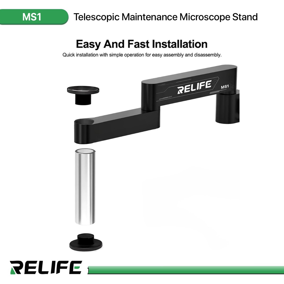 RELIFE MS1 Telescopic Maintenance Microscope Stand