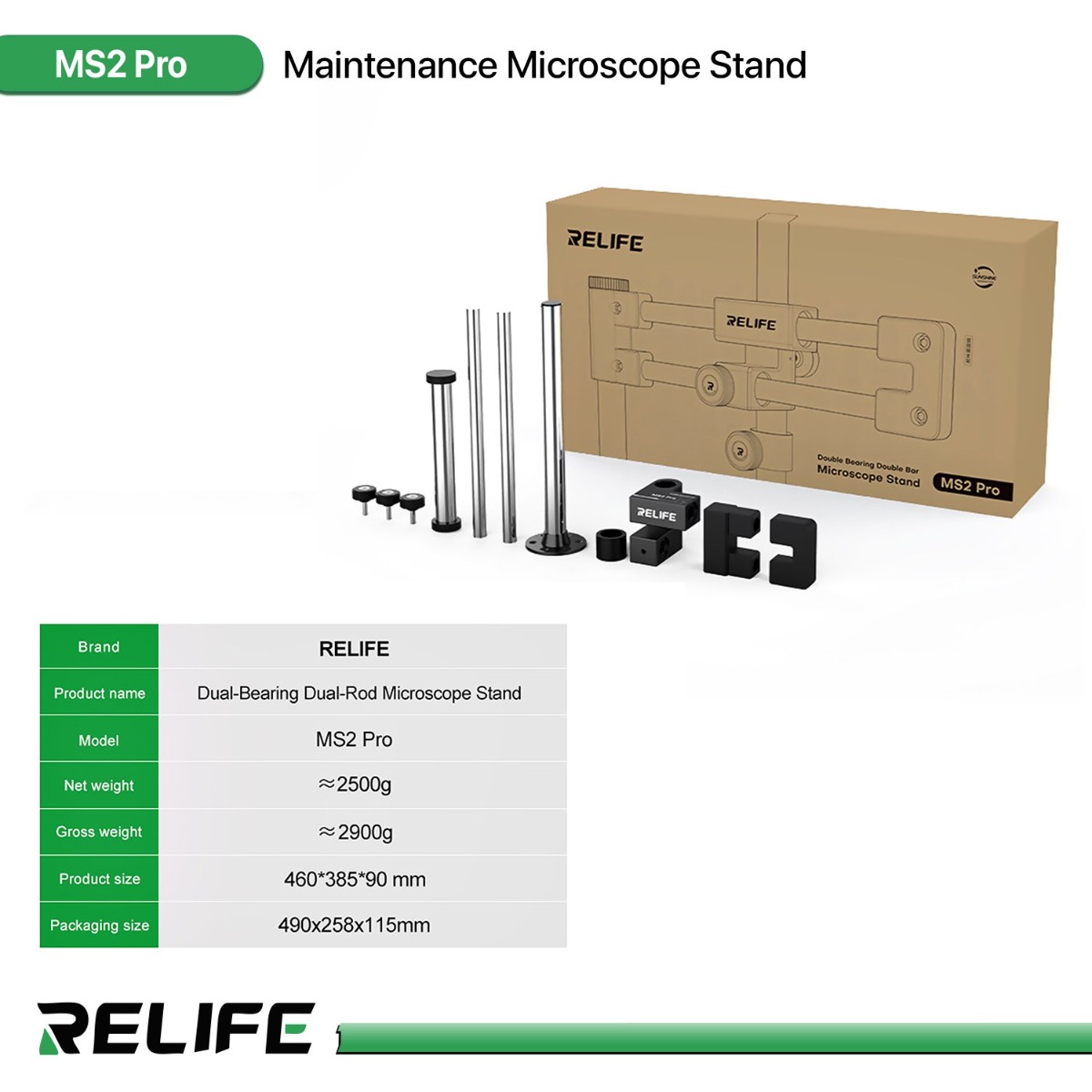 RELIFE MS2 Pro Maintenance Microscope Stand