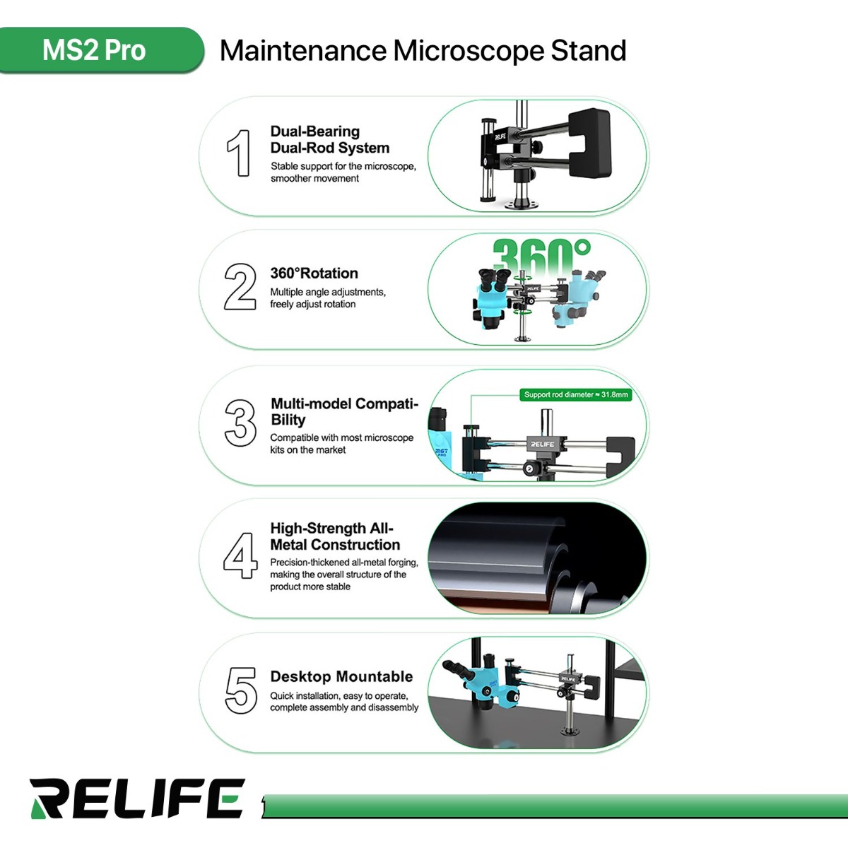 ستاند مجهر الصيانة RELIFE MS2 Pro
