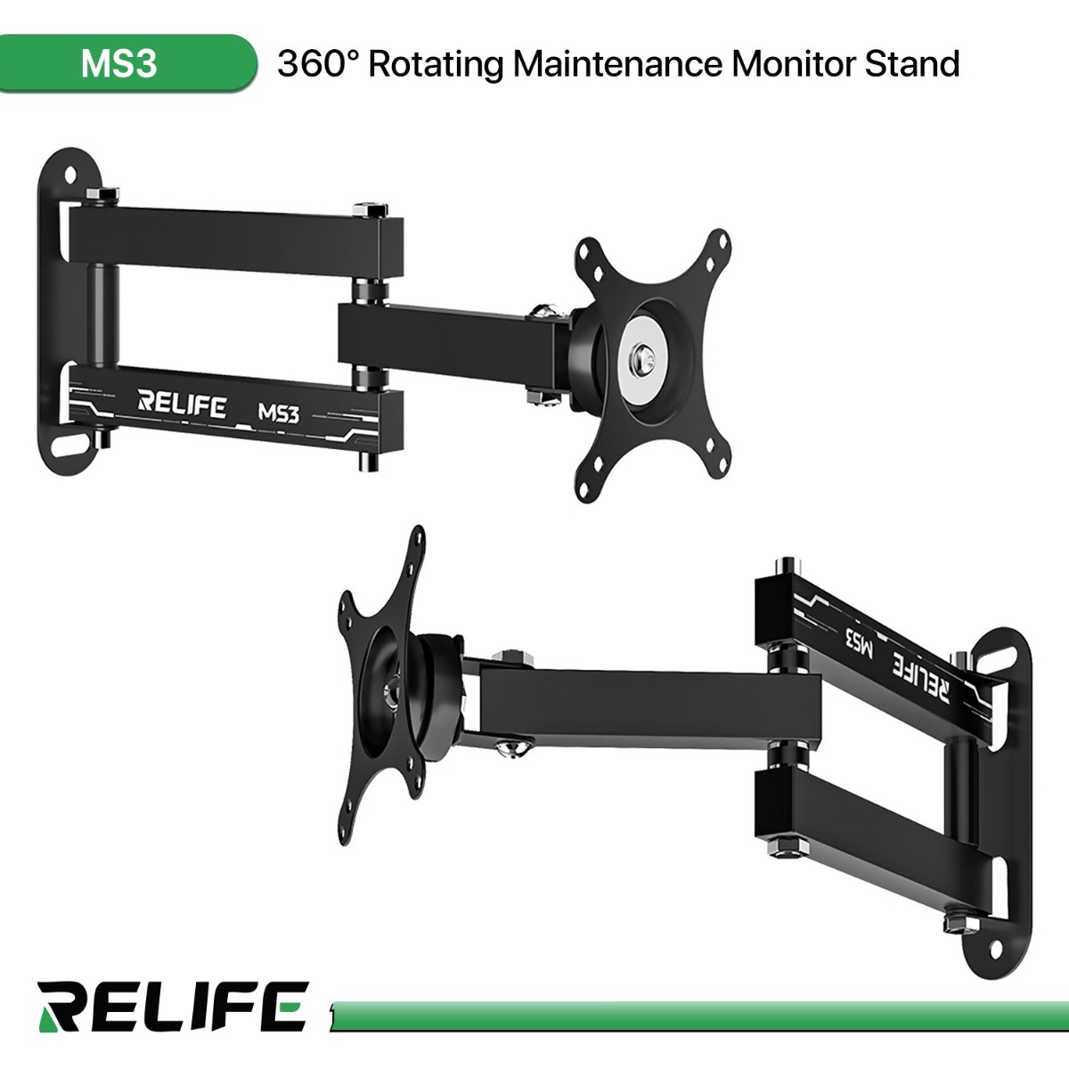 RELIFE MS3 360° Rotating Maintenance Monitor Stand