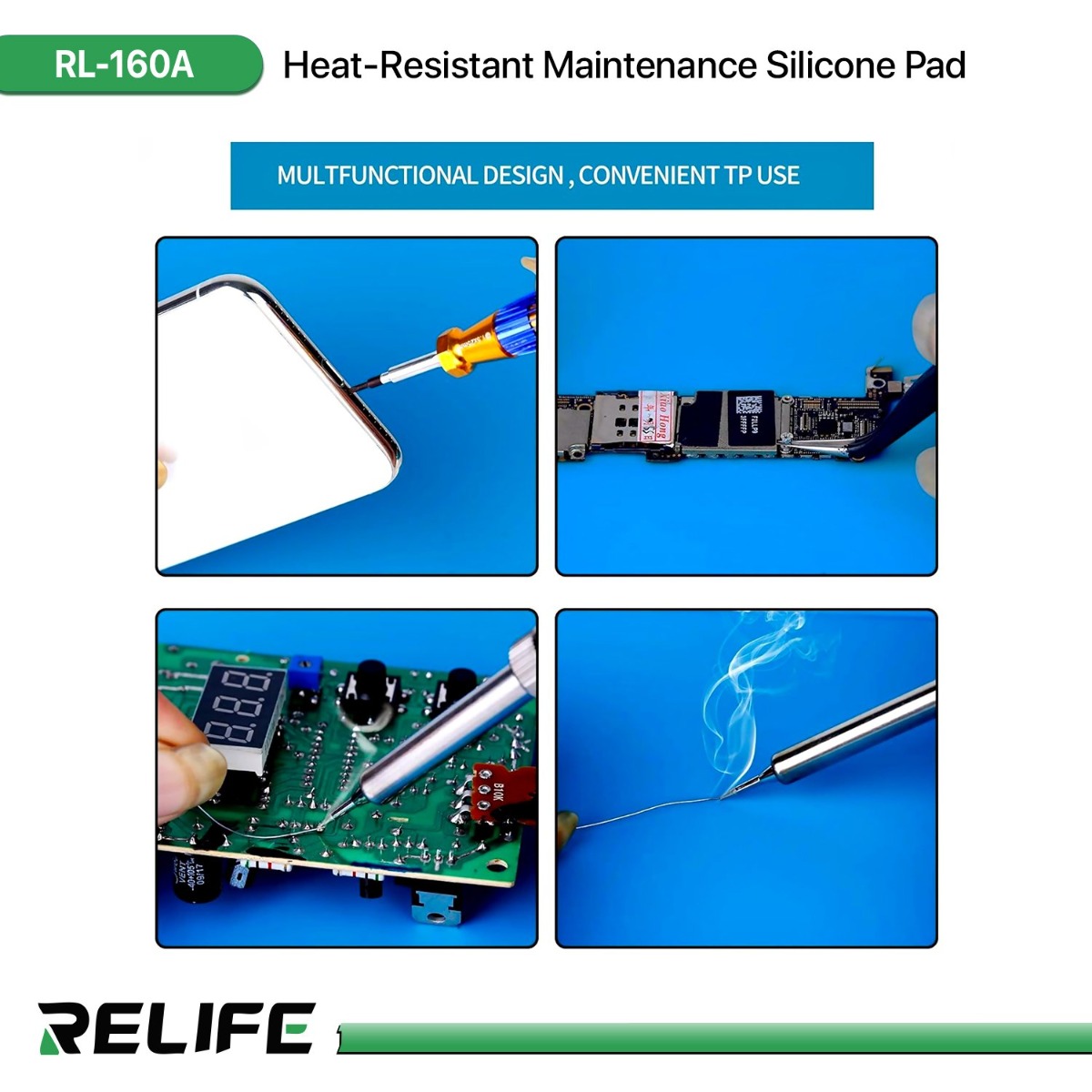 قاعدة صيانة سيليكون RELIFE RL-160A مقاومة للحرارة