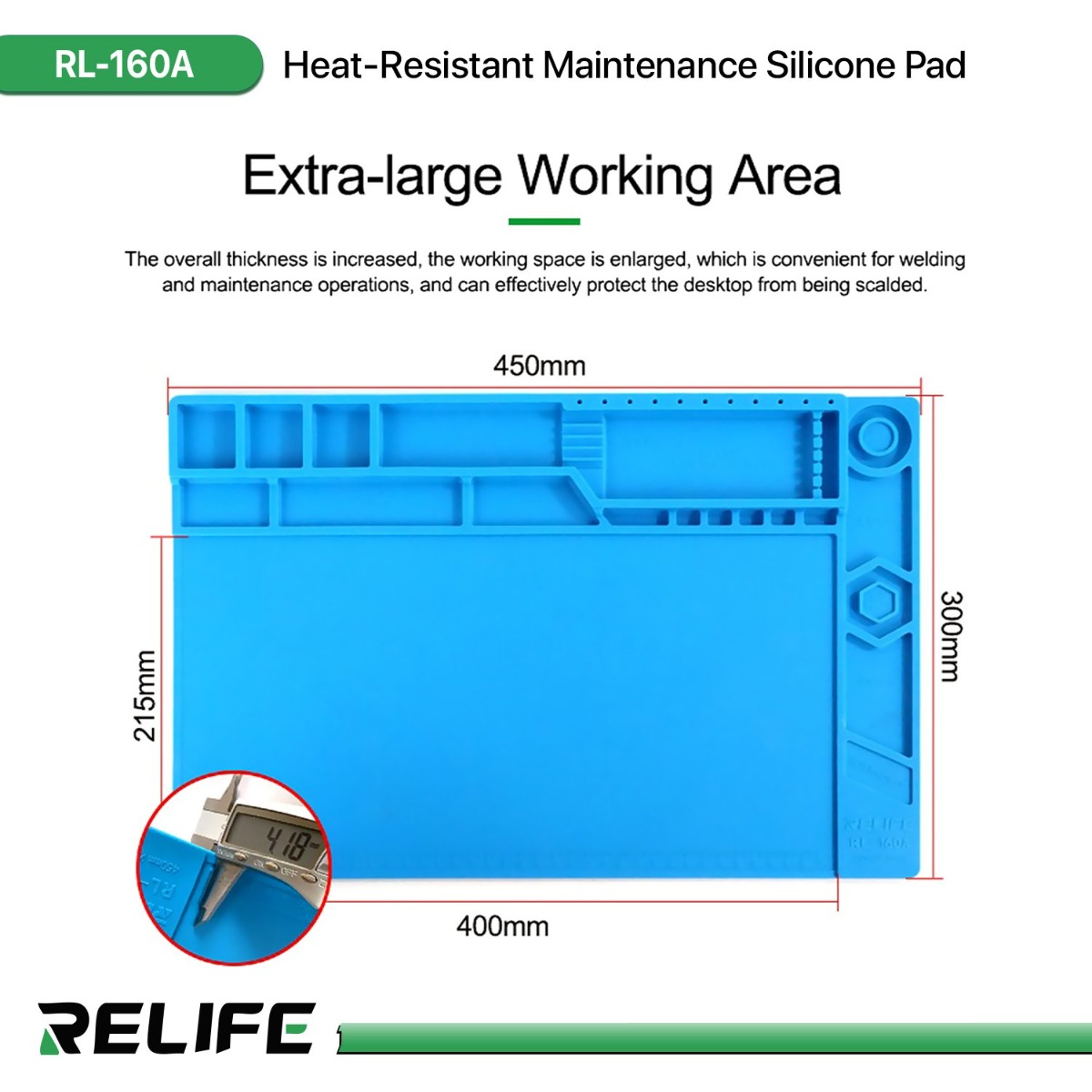 قاعدة صيانة سيليكون RELIFE RL-160A مقاومة للحرارة