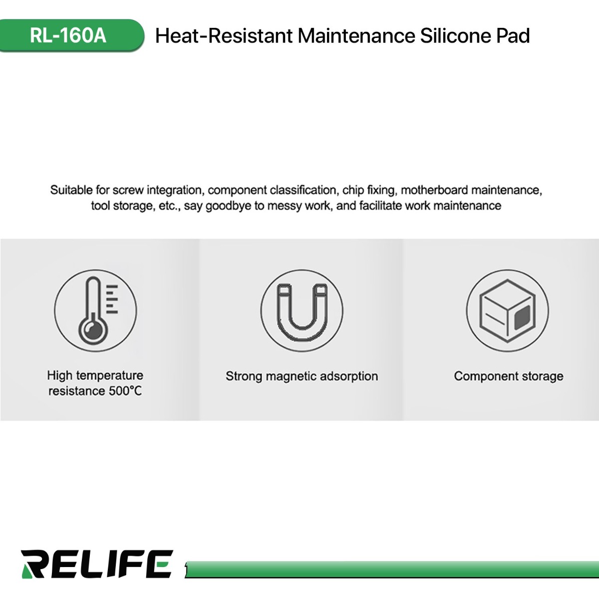 قاعدة صيانة سيليكون RELIFE RL-160A مقاومة للحرارة