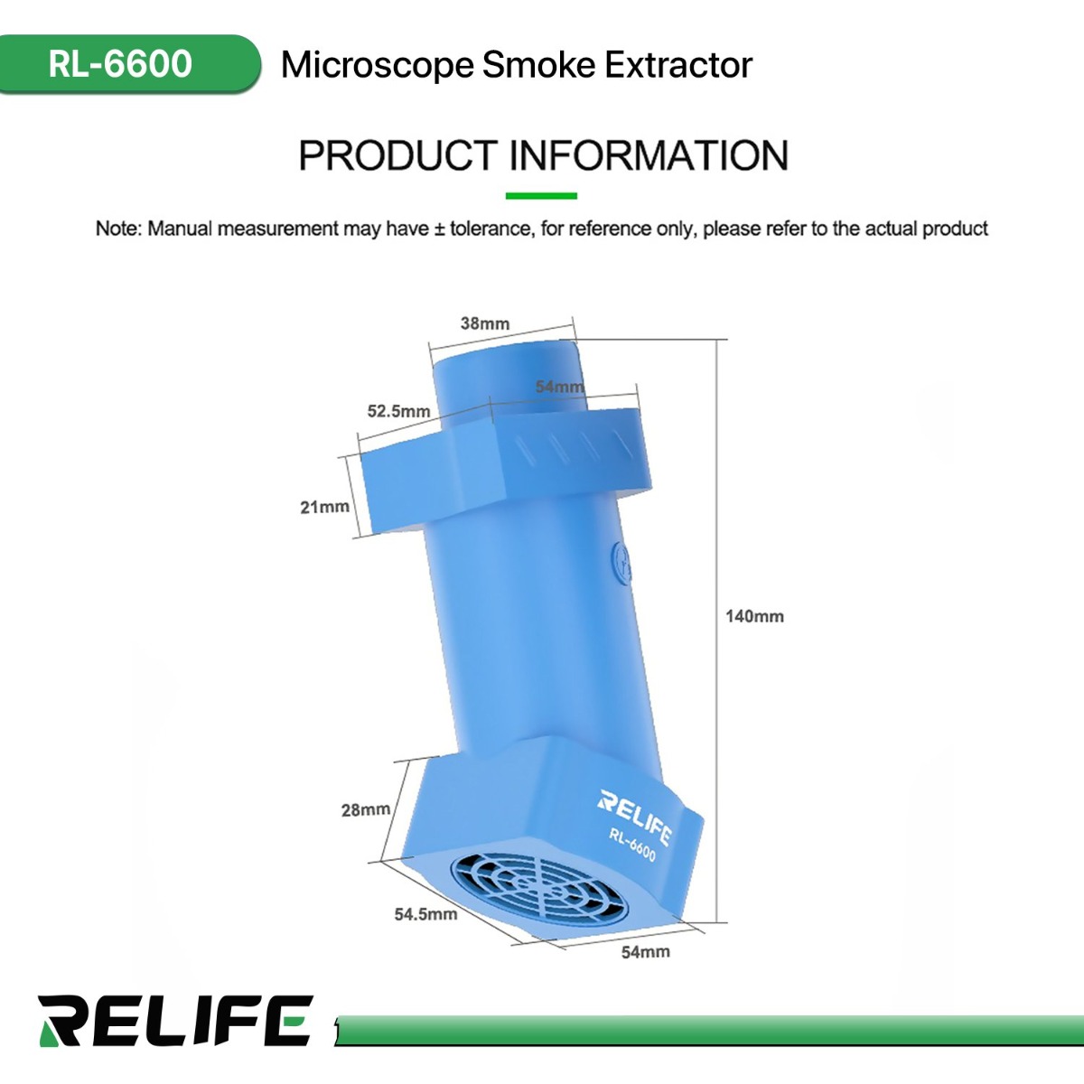 RELIFE RL-6600 Microscope Smoke Extractor