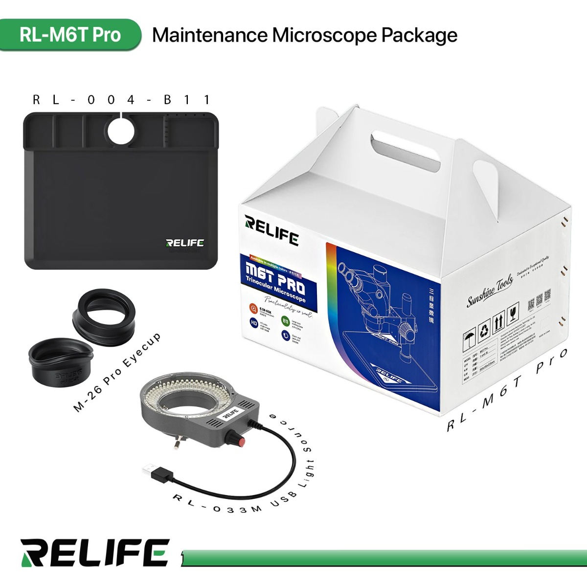 مجموعة مجهر الصيانة RELIFE RL-M6T Pro