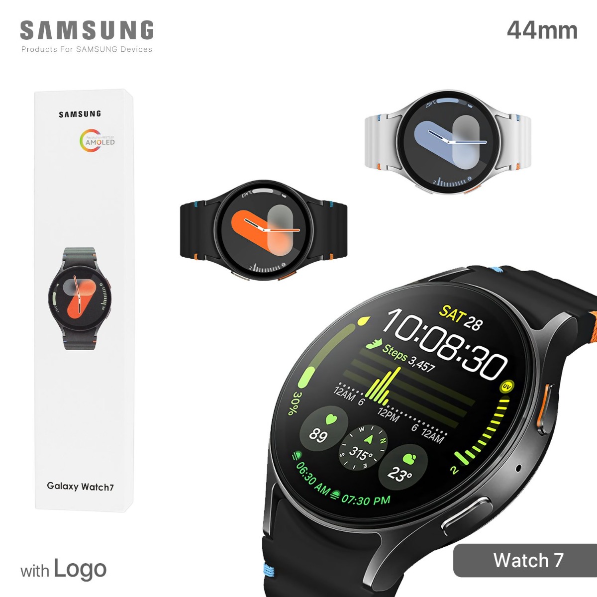 Samsung Watch 7 Smart Watch with Logo
