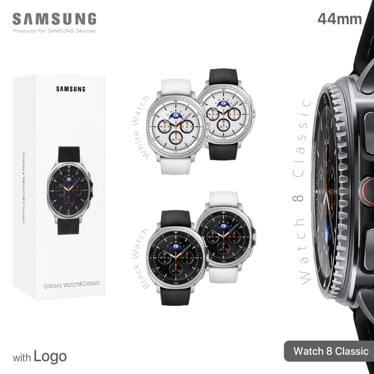Samsung Watch 8 Classic Smart Watch (46mm) with Logo