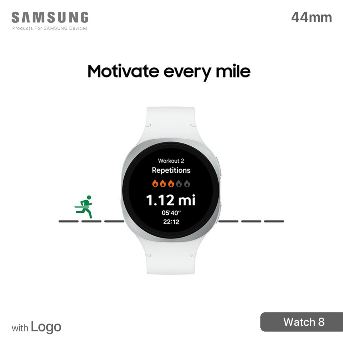 Samsung Watch 8 Smart Watch (44mm) with Logo