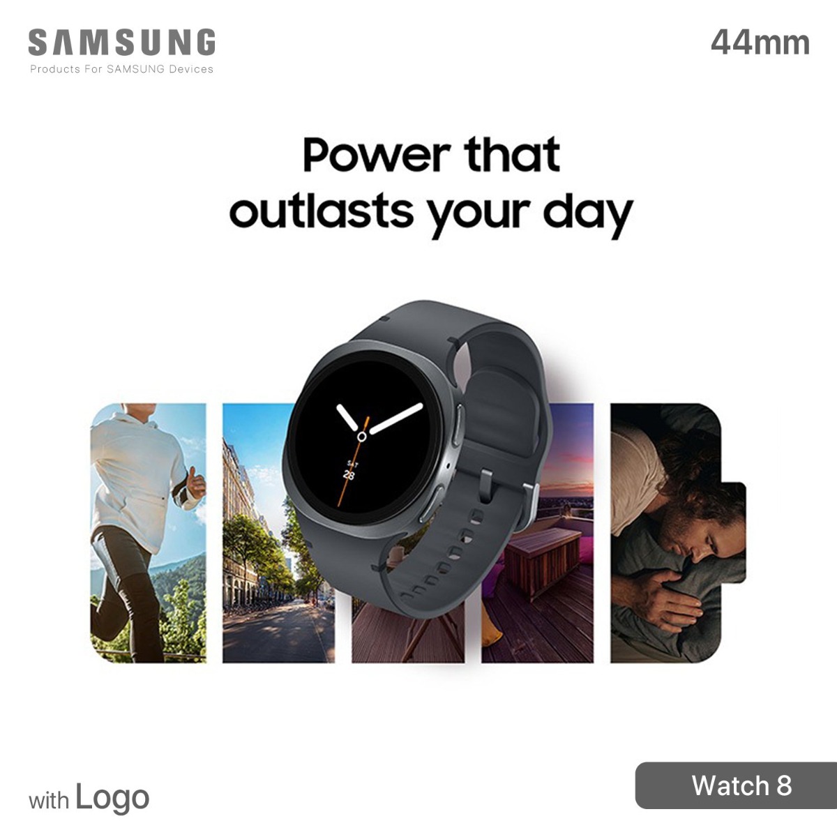 Samsung Watch 8 Smart Watch (44mm) with Logo