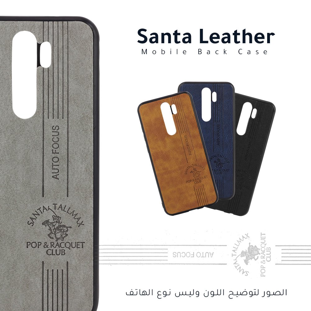 Santa Leather Mobile Back Case