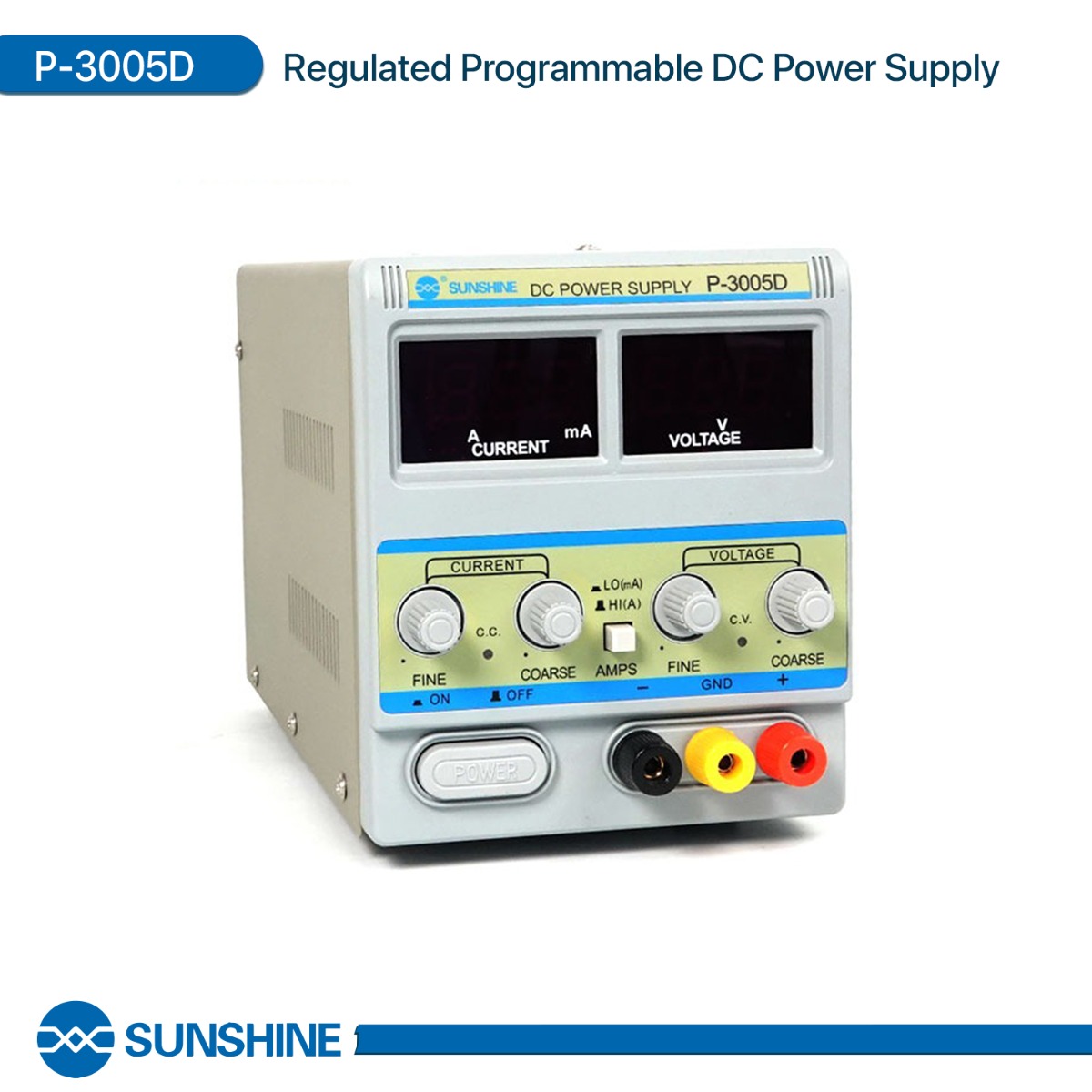 مزود طاقة SUNSHINE P-3005D DC قابل للبرمجة ومنظَّم