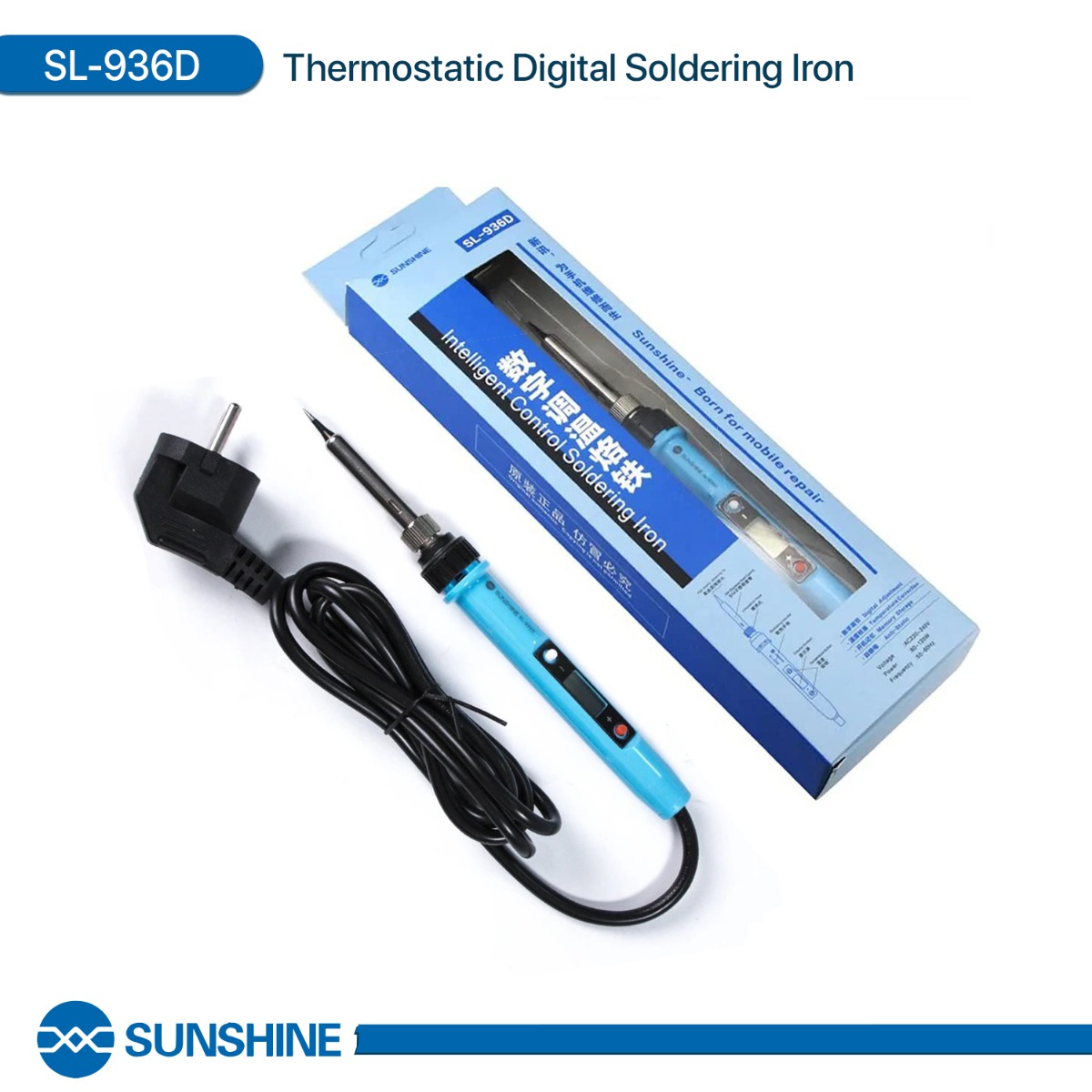 مكواة لحام SUNSHINE SL-936D 60W Thermostatic Digital