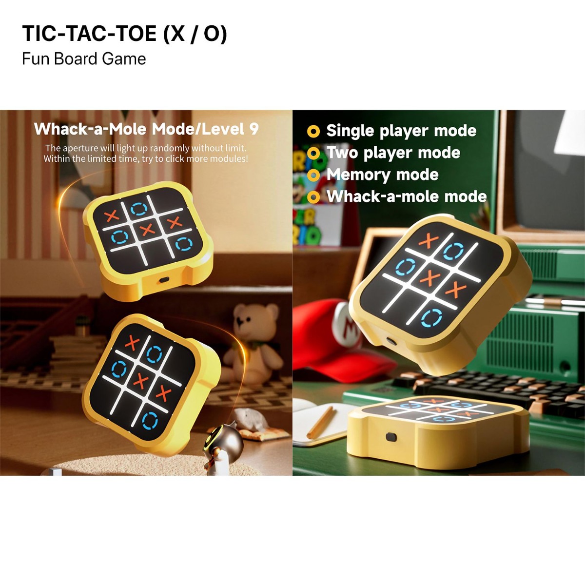 لعبة TIC-TAC-TOE الترفيهية