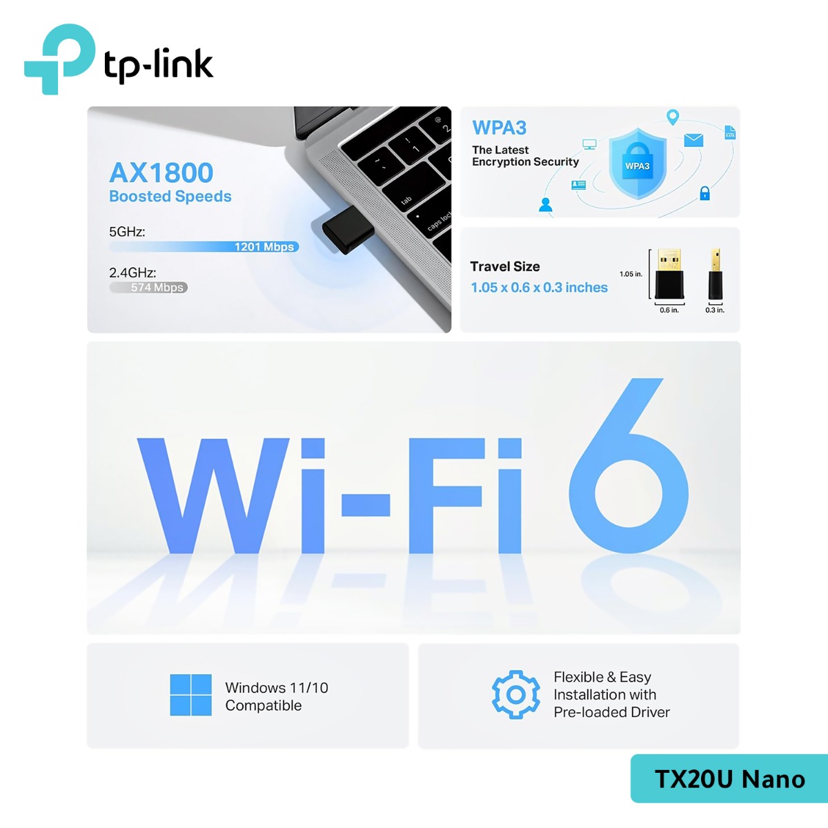 فلاشة TP-Link Archer TX20U Nano