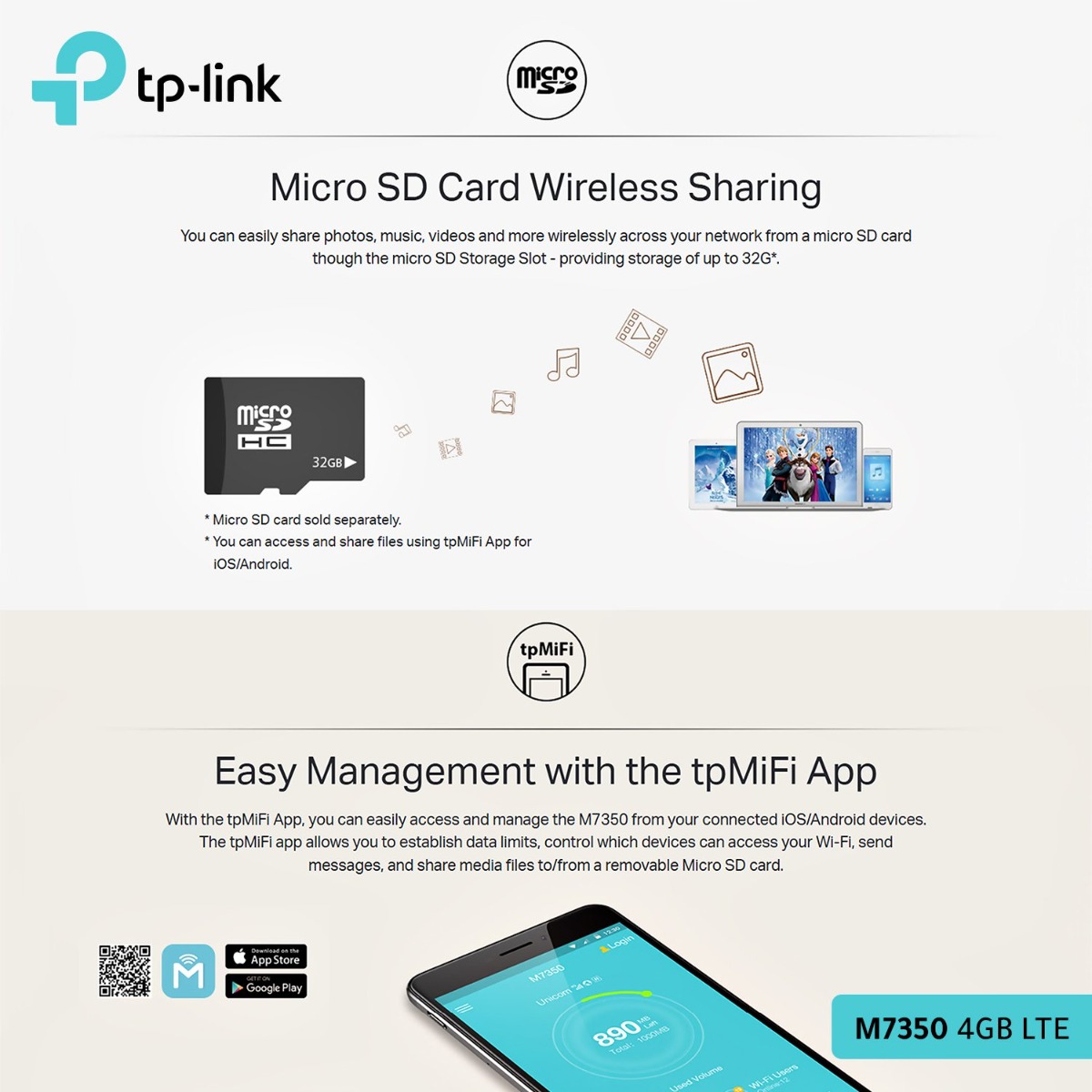 راوتر محمول TP-Link M7350 4G LTE