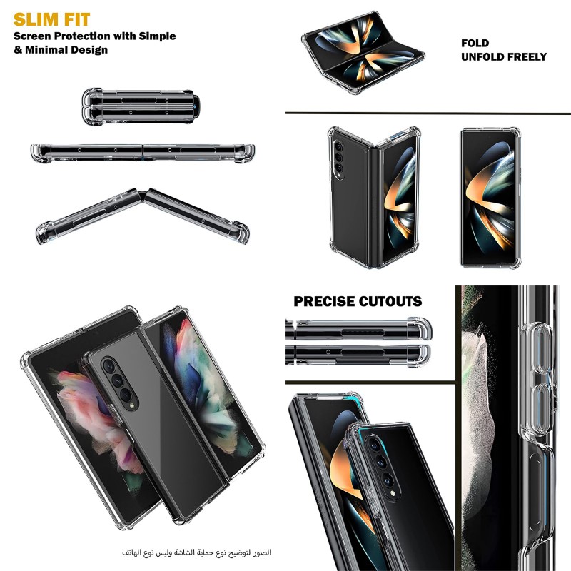 Clear TPU Shockproof Back Case For Samsung Z Fold | Z Flip