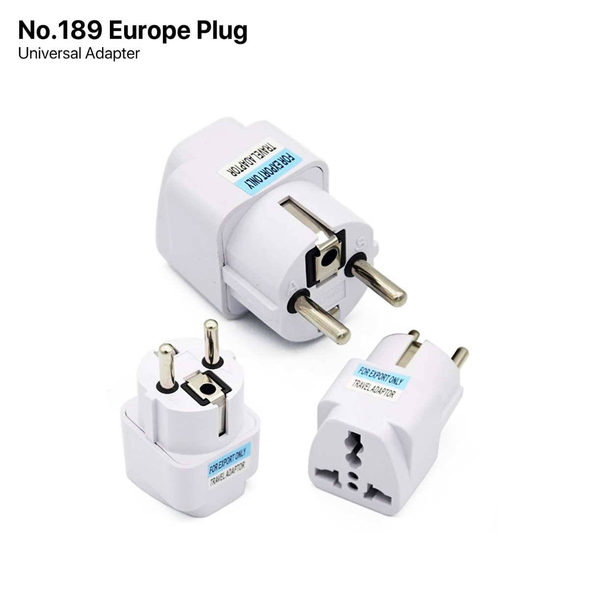 Universal No.189 Europe Plug Adapter
