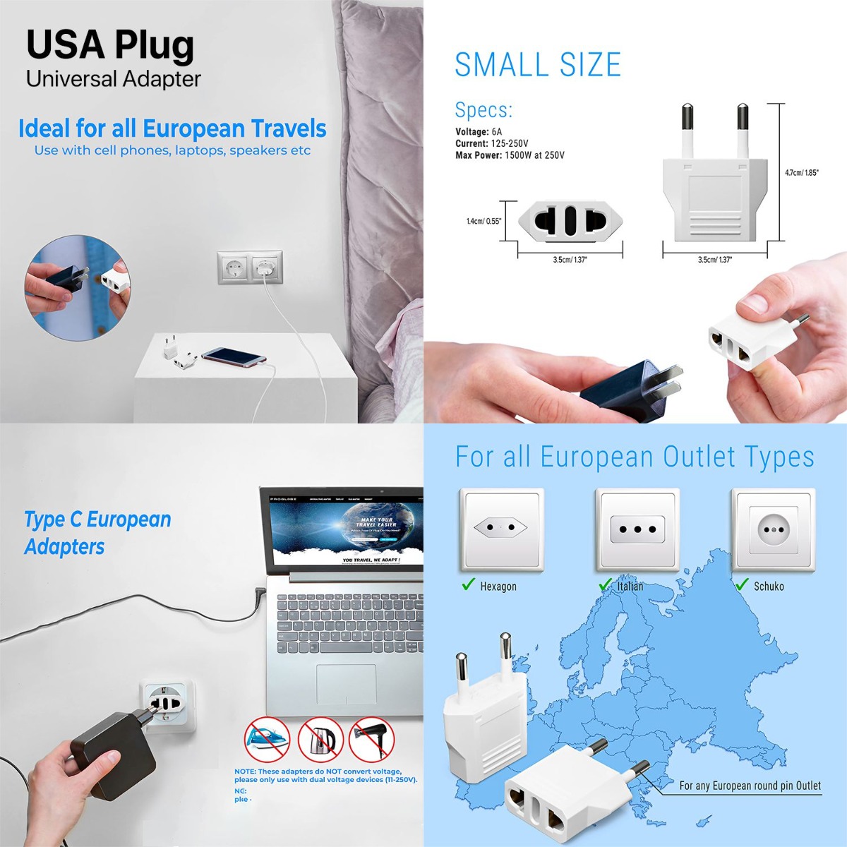 Universal USA Plug Adapter
