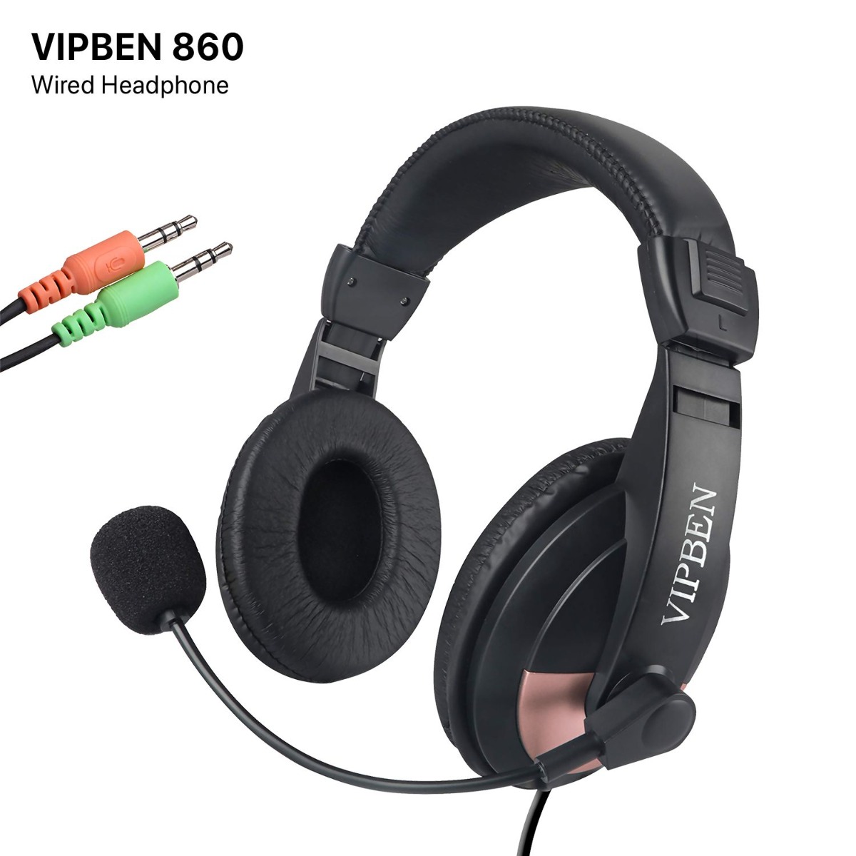 VIPBEN 860 Wired Computer Gaming Headphone