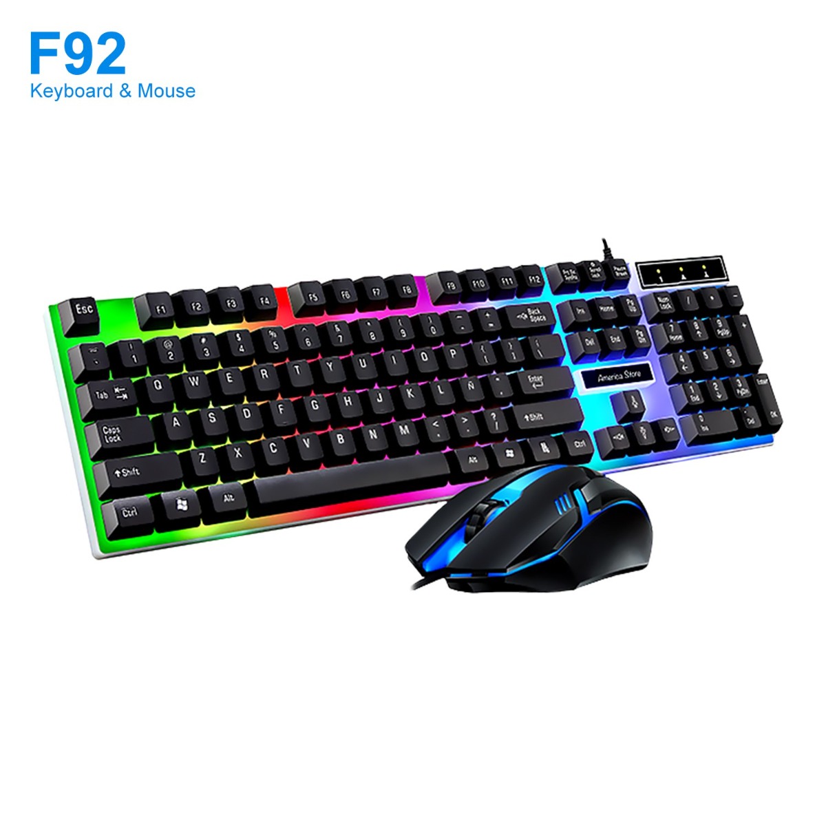 VIPBEN F92 Wired Optical Gaming Keyboard & Mouse