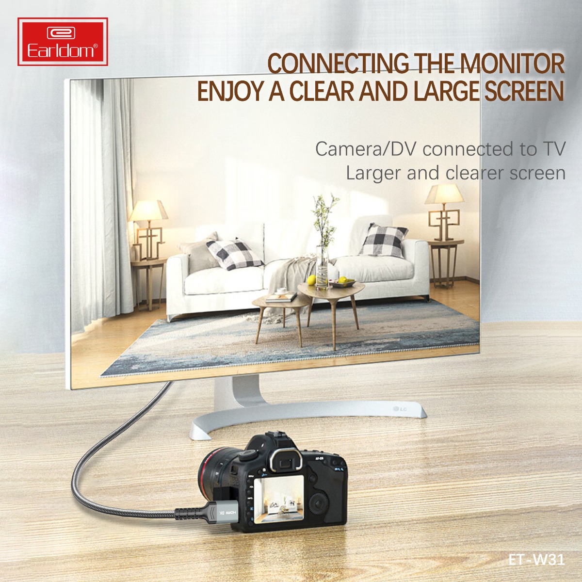 كيبل Earldom ET-W31 8K HDMI