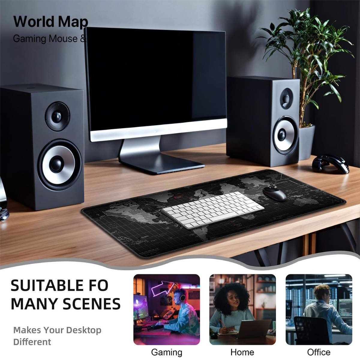 باد الماوس والكيبورد World Map للألعاب