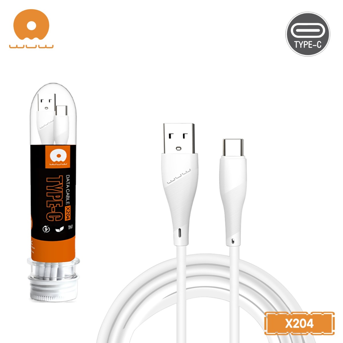 WUW X204 30Pcs Tube Cable Package