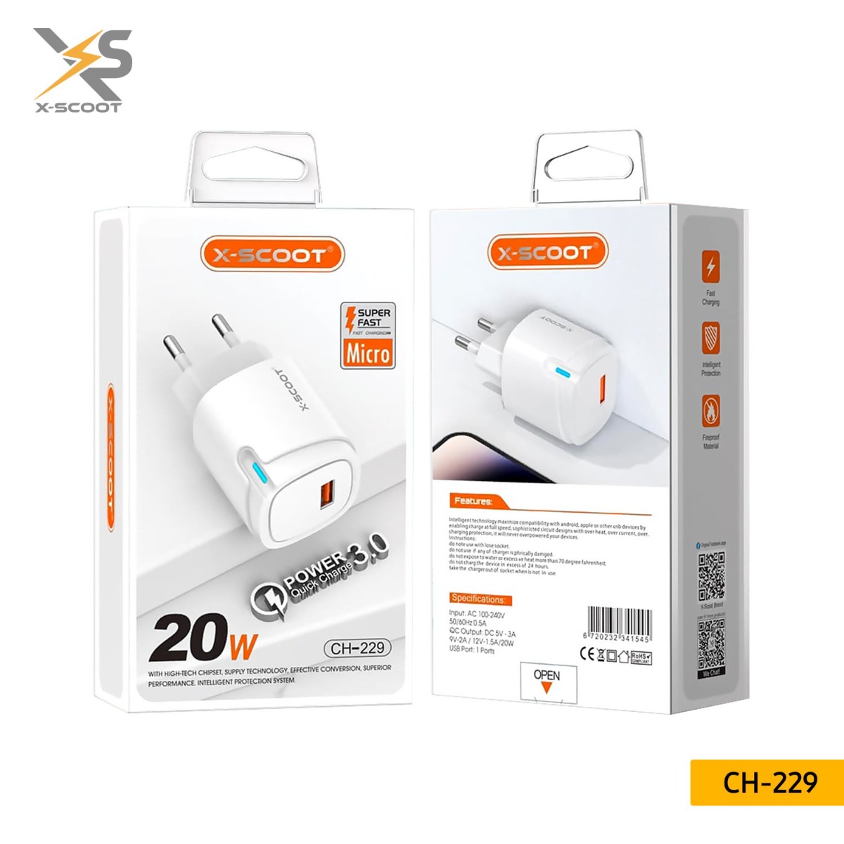 X-SCOOT CH-229 20W Charger
