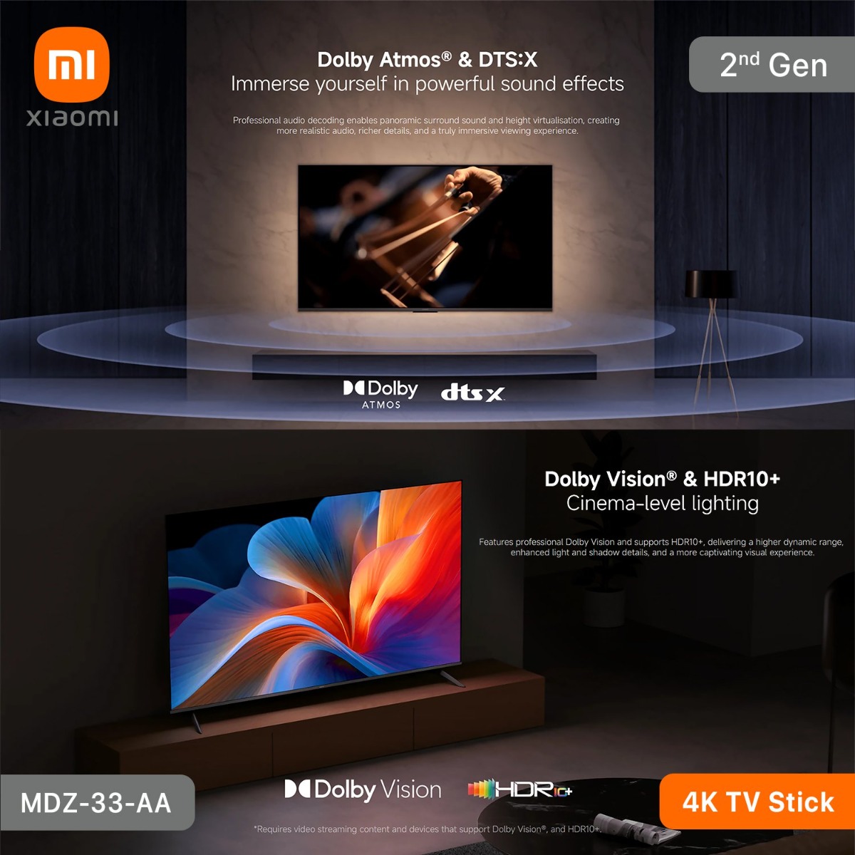 Xiaomi 4K TV Stick - (2nd Gen | 2 + 8GB)