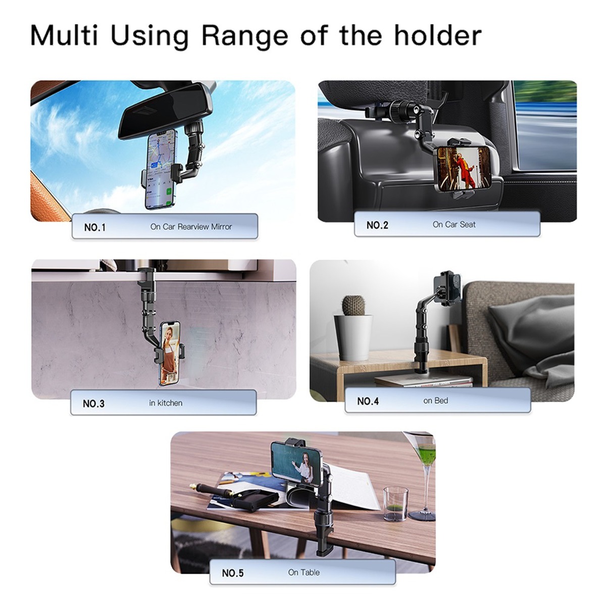 YESIDO C192 One-Touch Button Mobile Phone Holder