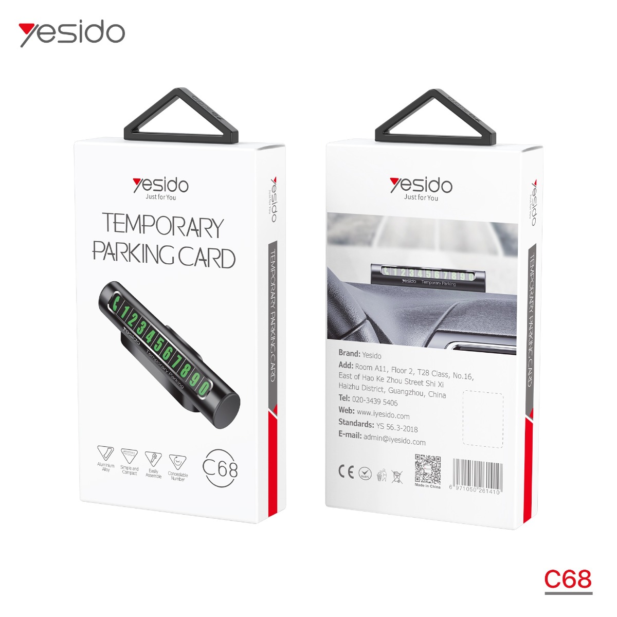 YESIDO C68 Magnetic Mobile Phone Number Holder
