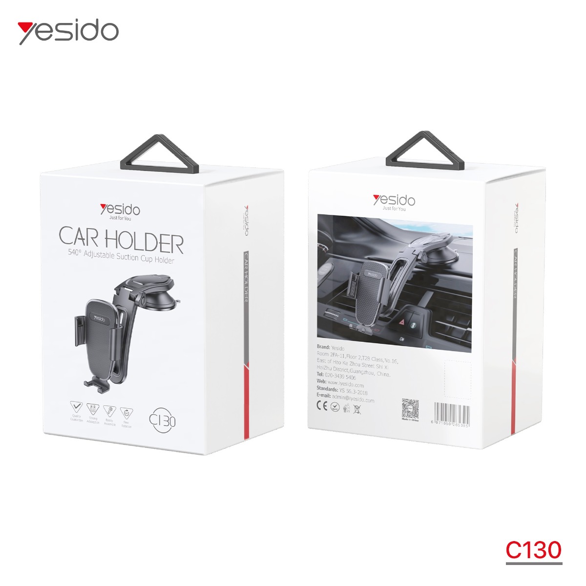 YESIDO C130 One-Touch Button Mobile Phone Holder