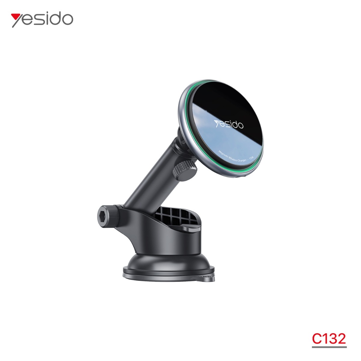 حمالة الهاتف YESIDO C132 المغناطيسية بذراع طويل وشاحن MagSafe