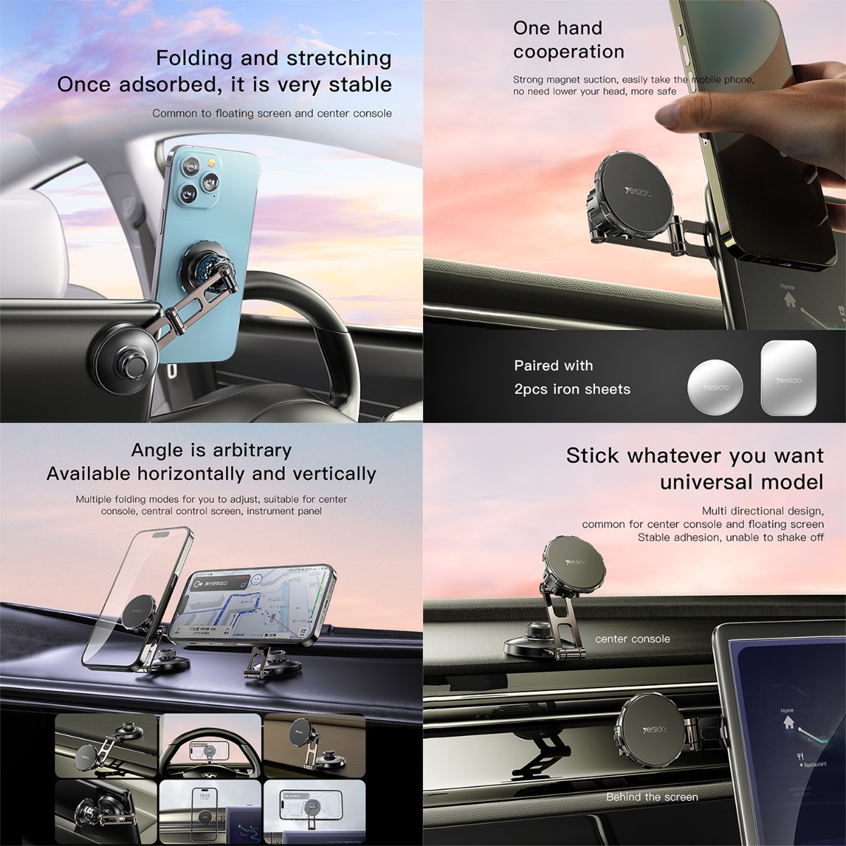 YESIDO C198 Magnetic Mobile Phone Holder