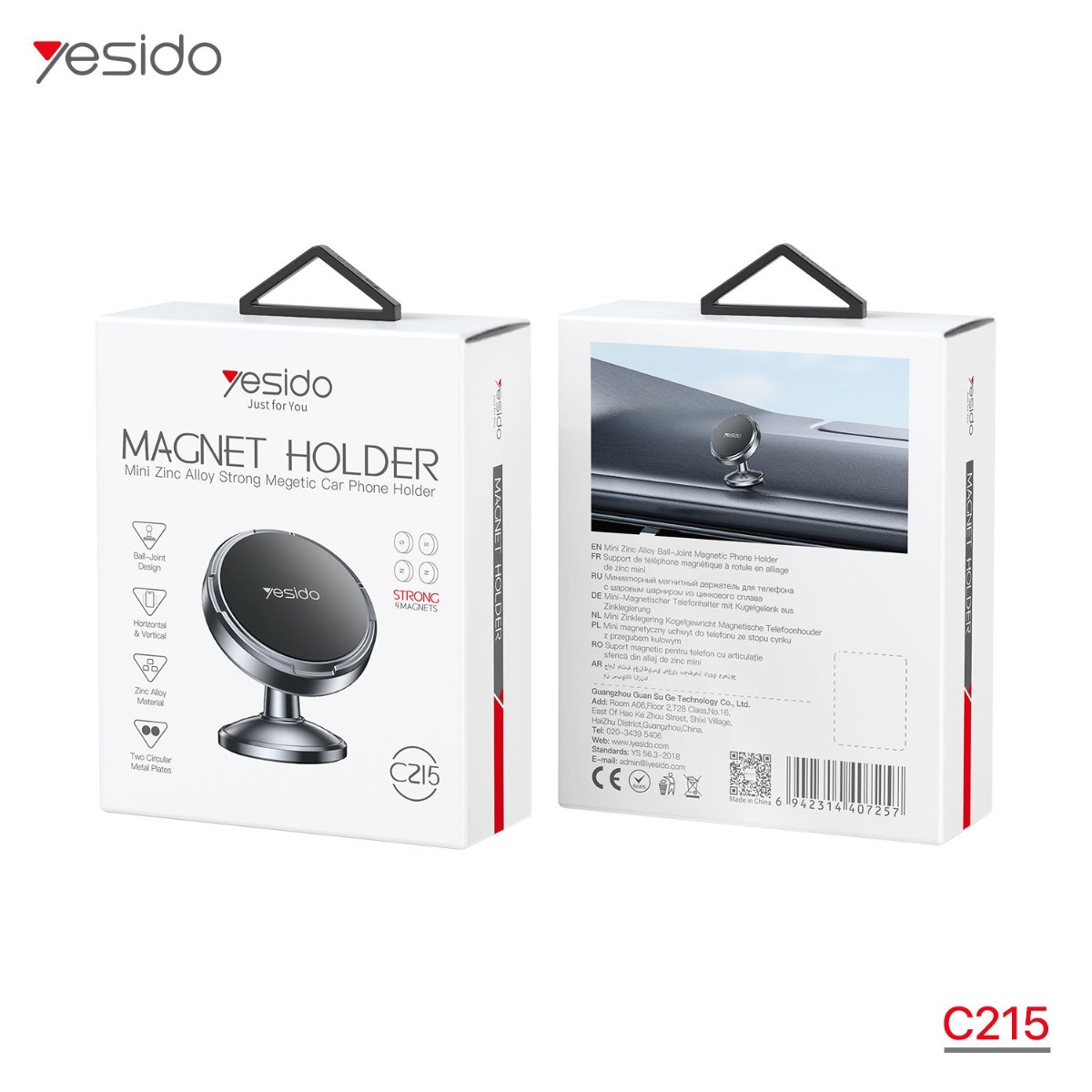 YESIDO C215 Magnetic Mobile Phone Holder