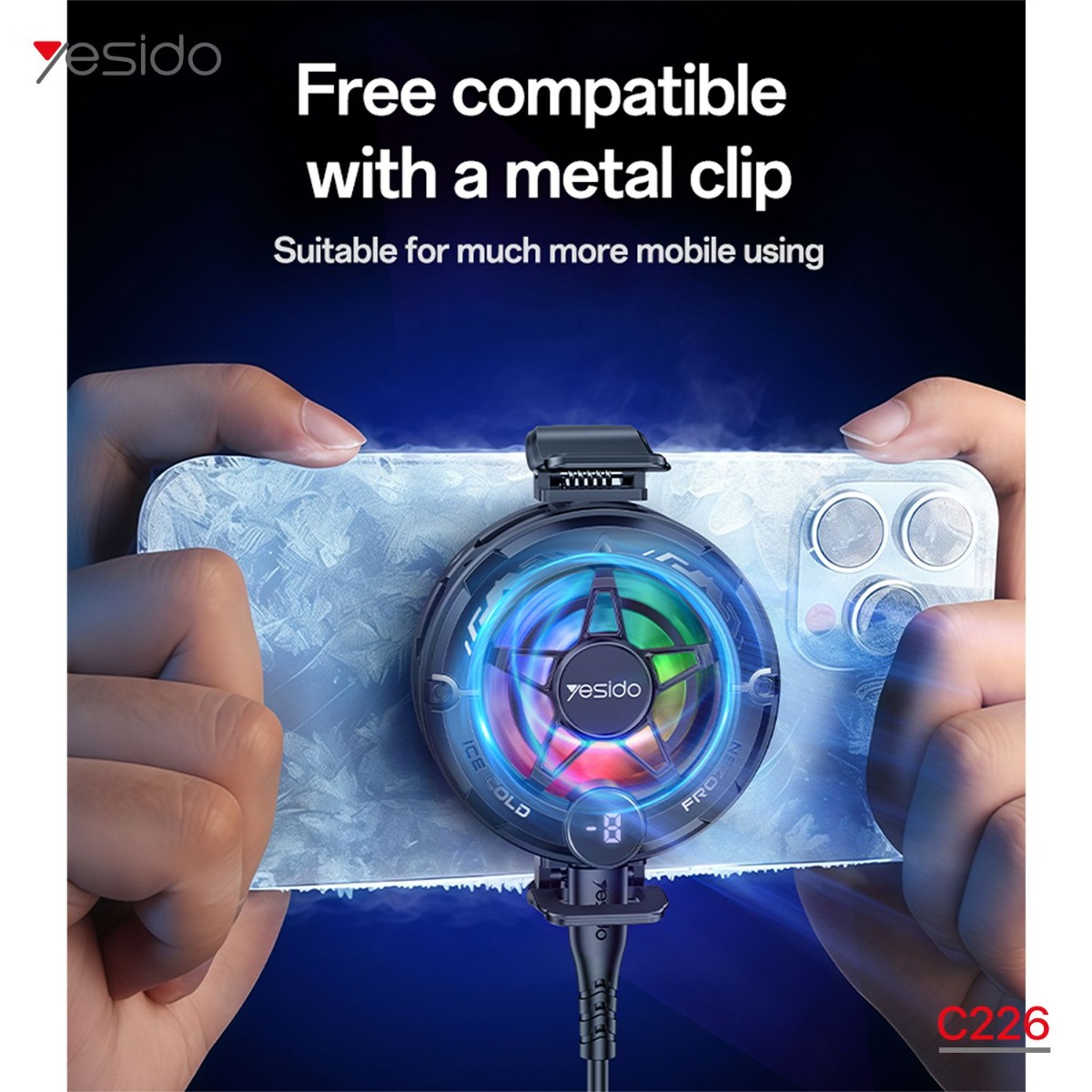 YESIDO C226 Cooling Fan For Gaming Mobile