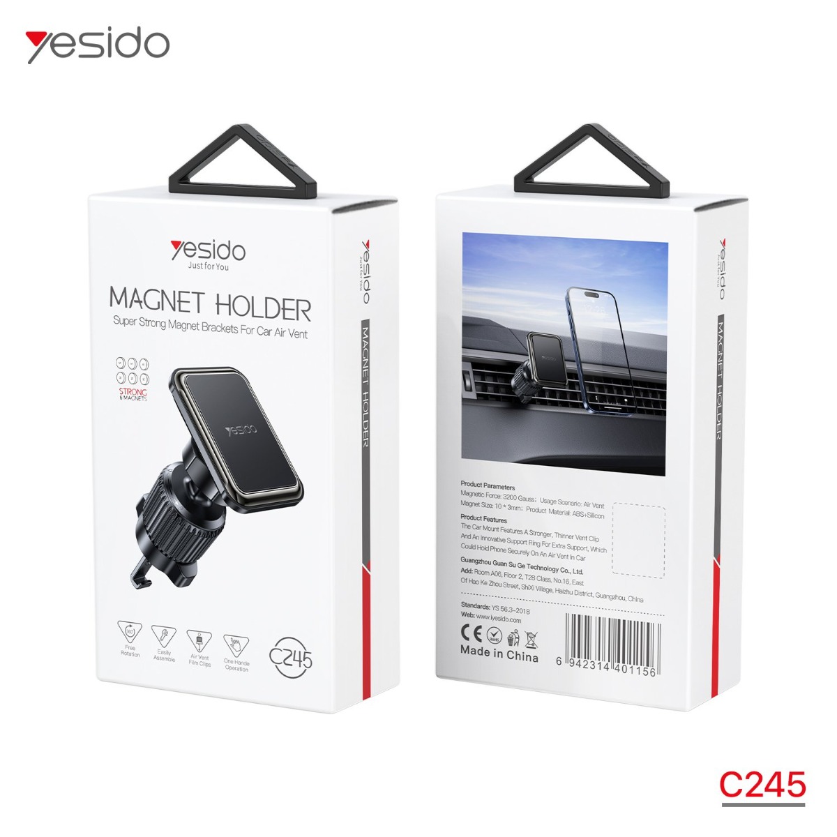 YESIDO C245 Magnetic Mobile Phone Holder