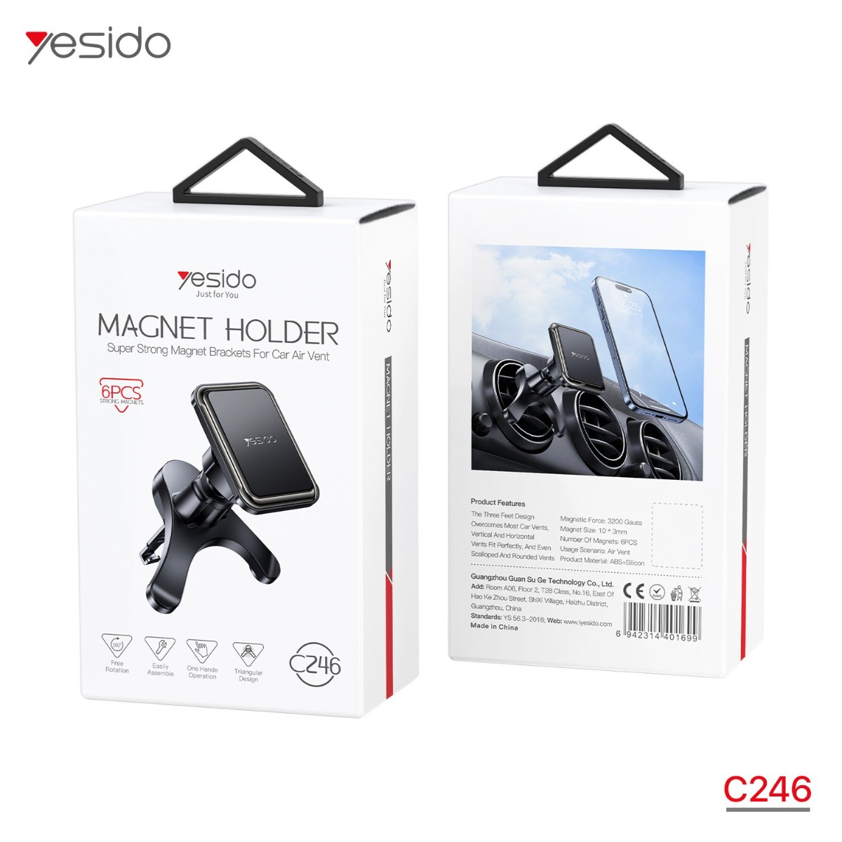 YESIDO C246 Magnetic Mobile Phone Holder