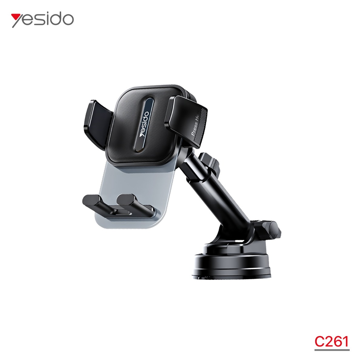 YESIDO C261 Long Arm One-Touch Button Mobile Phone Holder