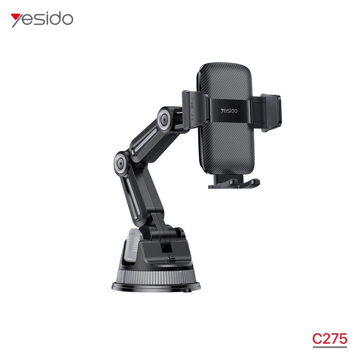 YESIDO C275 Long Arm One-Touch Button Mobile Phone Holder