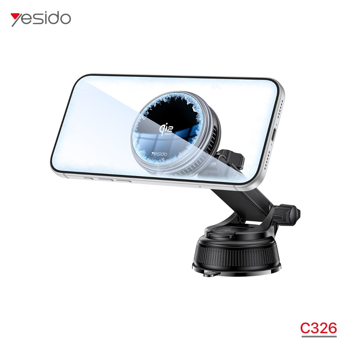 YESIDO C326 Magnetic Mobile Phone Holder with MagSafe Charger