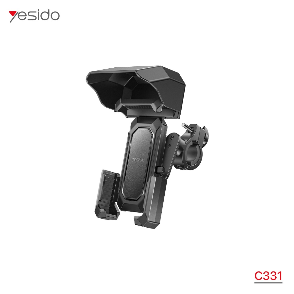 حمالة الهاتف YESIDO C331 كبسة بدوران 360 درجة للدراجة الهوائية