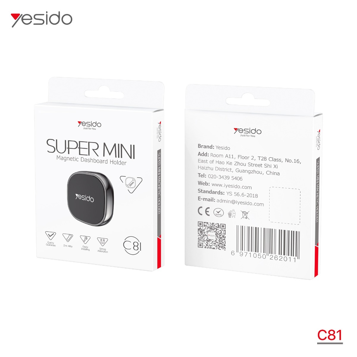 YESIDO C81 Mini Magnetic Mobile Phone Holder