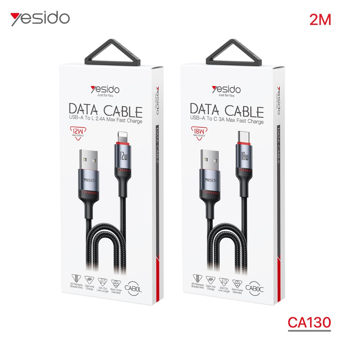 كيبل YESIDO CA130 2m
