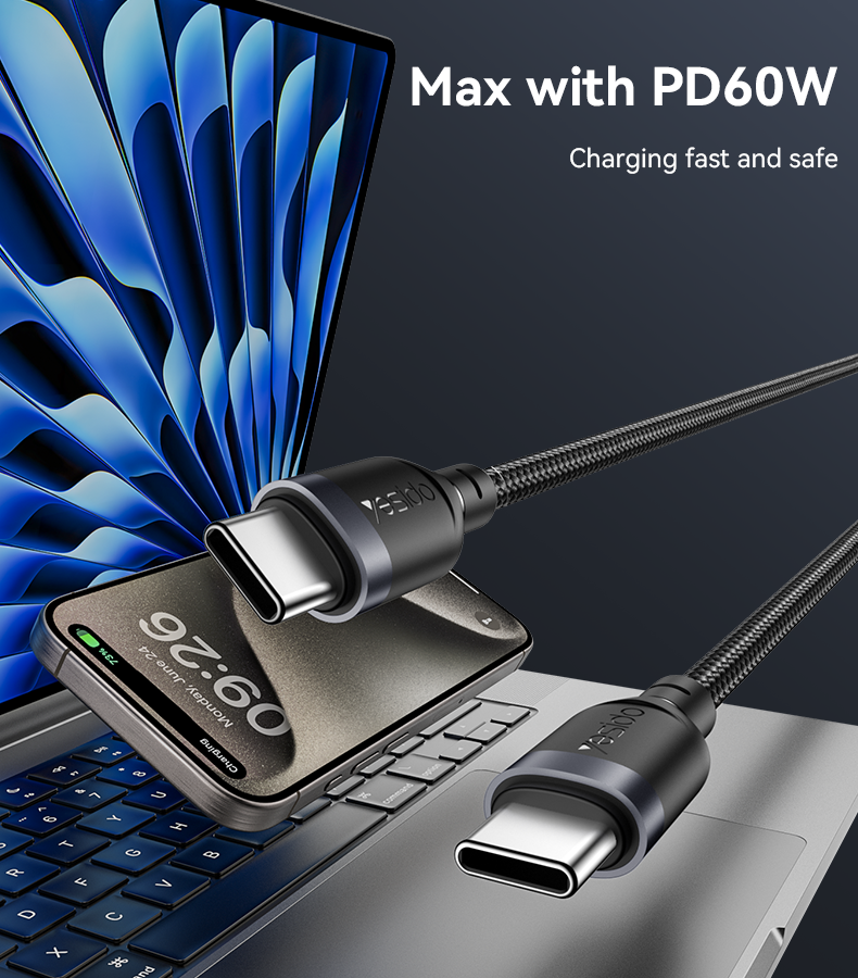 YESIDO CA190 60W PD Cable