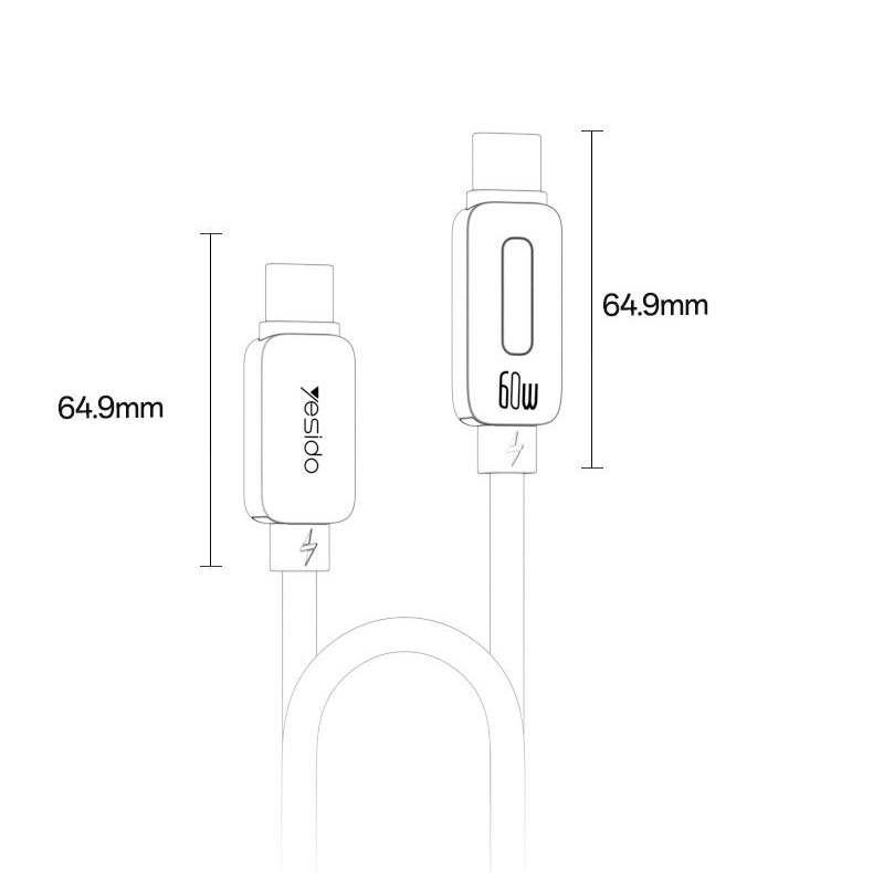 YESIDO CA198 60W PD Cable