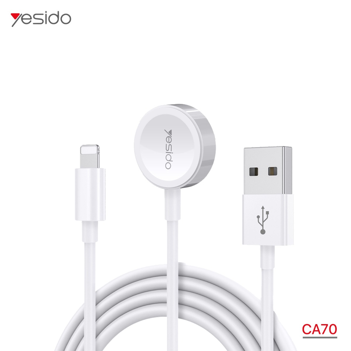 كيبل YESIDO CA70 2in1 لساعة أبل وأجهزة آيفون