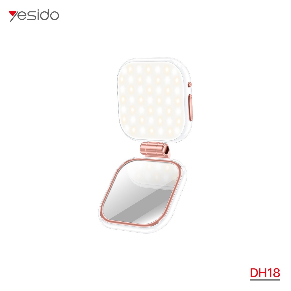 مصباح وستاند مكتب YESIDO DH18 4in1 LED مغناطيسي مع مرآة