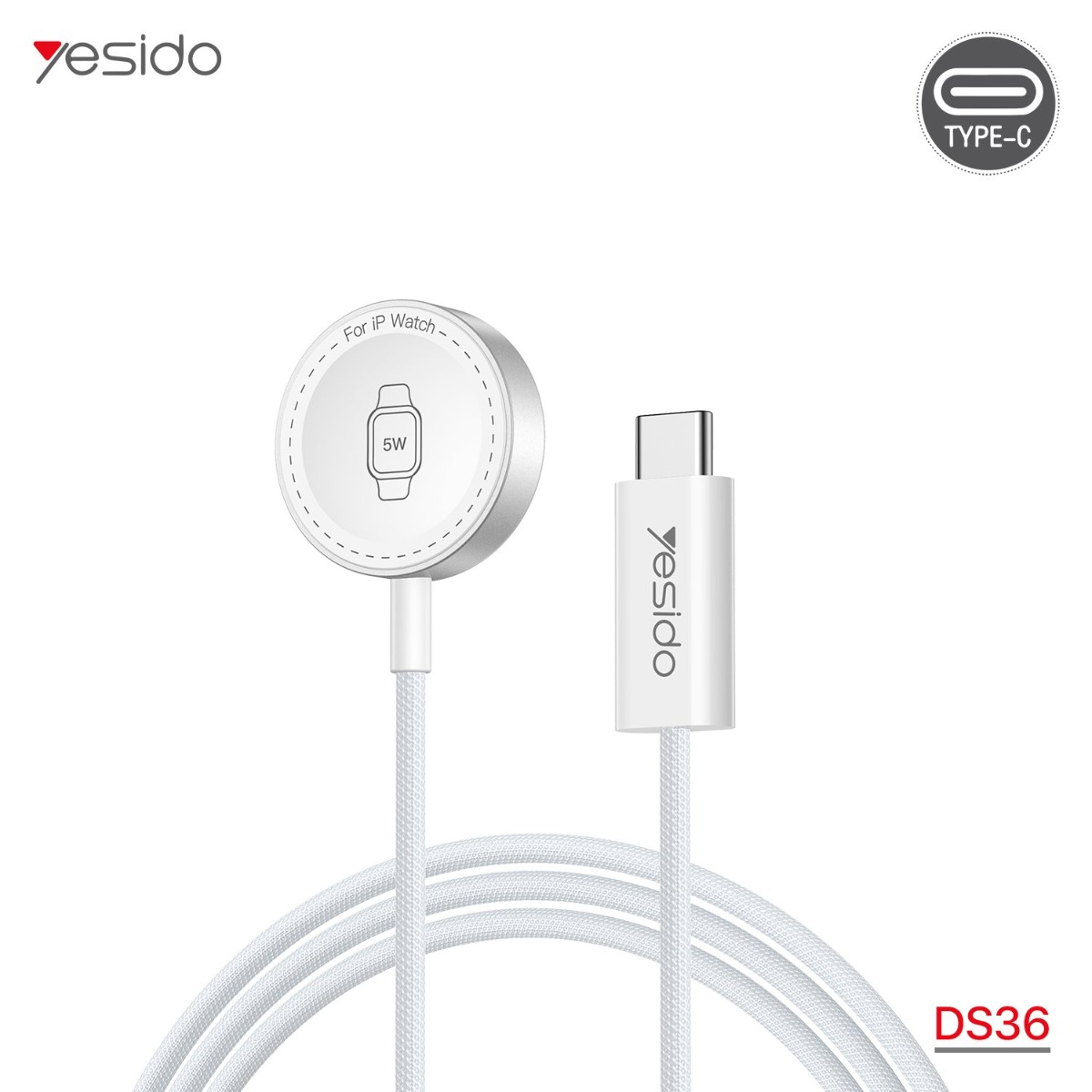 كيبل شحن YESIDO DS36 مغناطيسي لساعة أبل
