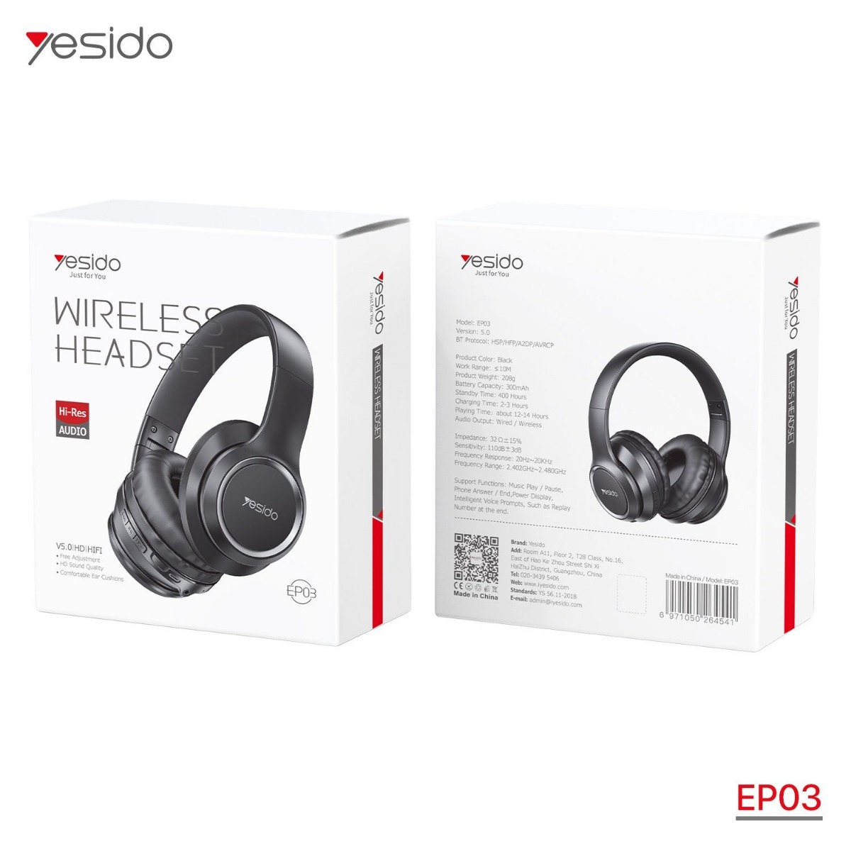 YESIDO EP03 Bluetooth Headphone